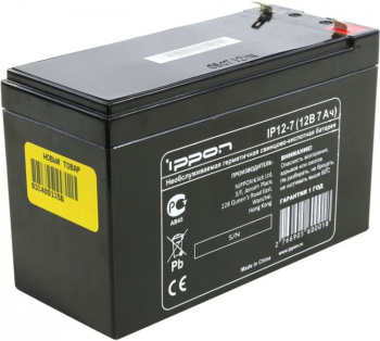 Аккумулятор для ИБП Ippon IP12-7 (12V, 7Ah)