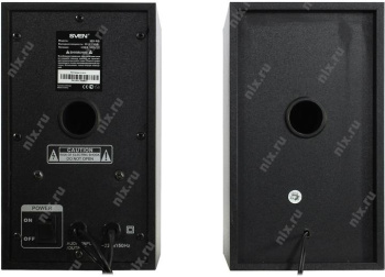 Колонки SVEN SPS-619 Black (2x10W, дерево)