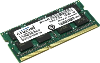 Оперативная память для ноутбуков Crucial < CT102464BF160B> DDR-III SODIMM 8Gb < PC3-12800> CL11(for NoteBook)