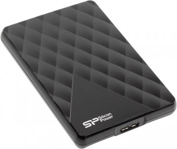 Внешний жесткий диск Silicon Power <SP010TBPHDD06S3K> Diamond D06 Black USB3.0 Portable 2.5" HDD 1Tb EXT (RTL)