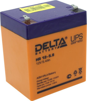 Аккумулятор для ИБП Delta HR 12-5.8 (12V, 5.4-5.8Ah)