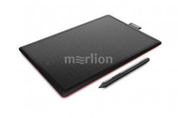 Графический планшет One by Wacom Small <CTL-472-N> Black&Red