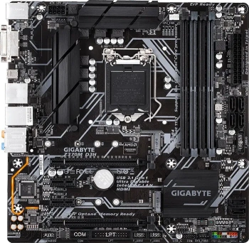 Материнская плата GIGABYTE GA-Z370M D3H (RTL) LGA1151 <Z370> 2xPCI-E DVI+HDMI GbLAN SATA RAID ATX 4DDR4
