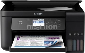 МФУ Epson L6160 (A4, струйное , LCD, 15стр/мин, 4800x1200 dpi, 4краски, USB2.0, WiFi, сетевой, двусторонняя печать)