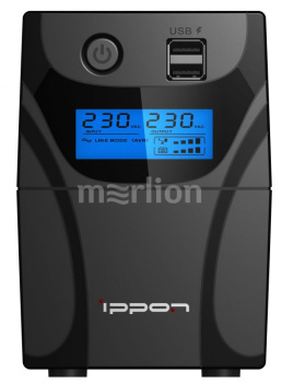 Источник бесперебойного питания Ippon Back Power Pro II 800 480Вт 800ВА черный