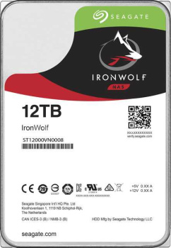Жесткий диск Seagate Original SATA-III 12 Тб ST12000VN0008 Ironwolf (7200rpm) 256Mb 3.5"