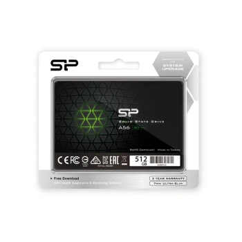 Твердотельный накопитель (SSD) 512 Gb SATA 6Gb/s Silicon Power A56 <SP512GBSS3A56A25> 2.5" 3D TLC