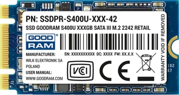 Твердотельный накопитель (SSD) 120 Gb M.2 2242 B&M 6Gb/s Goodram S400U <PR-S400U-120-42> TLC