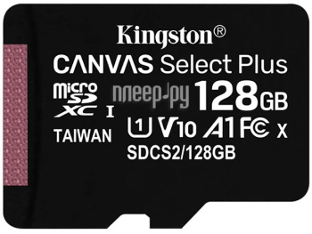 Карта памяти Kingston <SDCS2/128GBSP> microSDXC Memory Card 128Gb A1 UHS-I U1