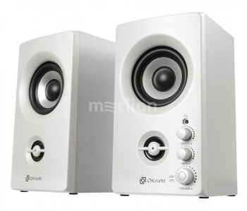 Колонки OKLICK OK-164 White (2x15W, дерево) <1201274>