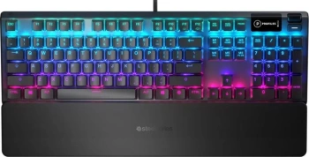 Клавиатура Steelseries Apex 5 RU механическая черный USB Multimedia for gamer LED (подставка для запястий)