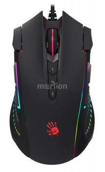 Мышь A4 Bloody J90s черный оптическая (8000dpi) USB (12but)