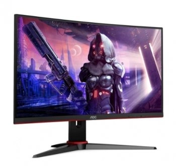 Монитор AOC 23.6" Gaming C24G2AE-BK черный/красный VA LED 1ms 16:9 HDMI M/M матовая 250cd 178гр/178гр 1920x1080 VGA DP FHD 3.84кг