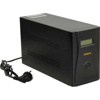 Источник бесперебойного питания 1200VA Exegate SpecialPro Smart <LLB-1200> <EP285494RUS> Schuko, LCD, защита телефонной линии/RJ45, USB