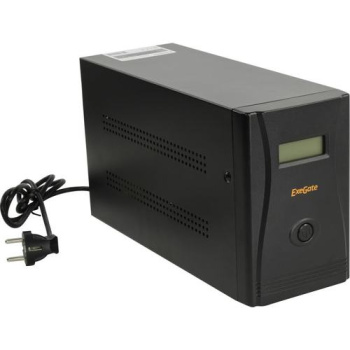 Источник бесперебойного питания 2200VA Exegate SpecialPro Smart <LLB-2200> <EP285531RUS> Schuko, LCD, защита телефонной линии/RJ45, USB