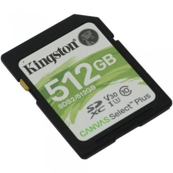 Карта памяти Kingston <SDS2/512GB> SDXC Memory Card 512Gb UHS U3 V30