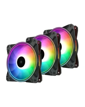 Вентилятор Deepcool <DP-F12-AR-CF120P-3P> CF120 Plus (4пин, 120x120x25мм 3шт, 28.8дБ, 500-1800об/мин)