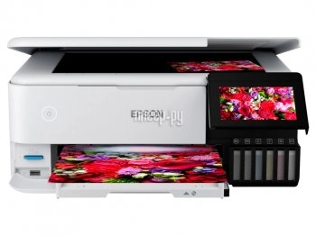 МФУ Epson L8160 (C11CJ20404/C11CJ20403) A4 Duplex Net WiFi USB RJ-45 белый/черный