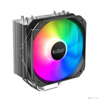Вентилятор PCCooler (GI-)Paladin 400 ARGB (4пин, 1155/AM4, 28.6дБ, 800-1600 об/мин, Al+тепл.трубки)
