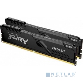 Оперативная память Kingston DRAM 32GB 3600MHz DDR4 CL18 DIMM (Kit 2x16Gb) FURY Beast Black KF436C18BBK2/32
