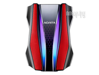 Внешний жесткий диск A-Data <AHD770G-2TU32G1-CRD> HD770G RGB USB3.2 Portable 2.5"HDD 2Tb EXT (RTL)