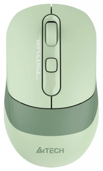 Мышь беспроводная A4Tech FSTYLER Wireless&Bluetooth Optical Mouse <FB10C Matcha Green> (RTL) USB 4btn+Roll