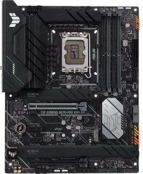 Материнская плата ASUS TUF GAMING H670-PRO WIFI D4 Soc-1700 INTEL H670 4xDDR4 ATX AC`97 8ch(7.1) 2.5Gg RAID+HDMI+DP