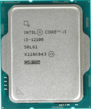 Процессор Intel Core i3-12100 Alder Lake OEM {3.3 ГГц/ 4.3 ГГц в режиме Turbo, 12MB, Intel UHD Graphics 730, LGA1700}