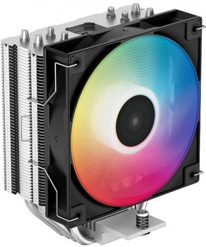 Вентилятор Deepcool AG400 LED RGB Soc-AM5/AM4/1151/1200/1700 черный 4-pin 18-32dB Al+Cu 220W 614gr Ret (R-AG400-BKLNMC-G-1)