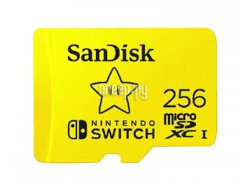 Карта памяти SanDisk Nintendo Switch <SDSQXAO-256G-GN3ZN> microSDXC Memory Card 256Gb