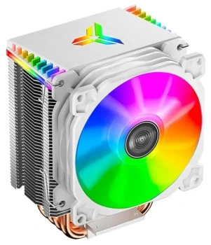 Вентилятор JONSBO <CR-1400-ARGB White> Cooler (4пин, 115X/1200/1700/AM4, 20-30.5дБ, 900-2300об/мин, Al+тепл.труб)