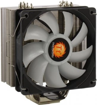 Вентилятор Thermaltake <CL-P079-CA12SW-A> UX210 (4пин, 115x/1200/2011/2066/AM4/FM2, 34.3дБ, 600-1200об/мин, Cu+Al+тепл.тр)