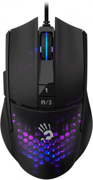 Мышь A4Tech Bloody L65 Max черный/фиолетовый оптическая (12000dpi) USB
