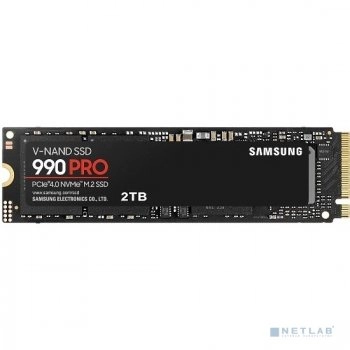 Твердотельный накопитель (SSD) 2TB Samsung 990 PRO, M.2, PCI-E 4.0 x4, TLC 3D NAND [R/W - 7450/6900 MB/s] /EU [MZ-V9P2T0BW]