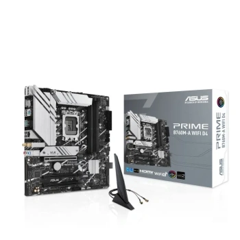 Материнская плата ASUS PRIME B760M-A WIFI D4 (RTL) LGA1700 <B760> 3xPCI-E+2xHDMI+DP 2.5GbLAN+WiFi+BT SATA MicroATX 4DDR4