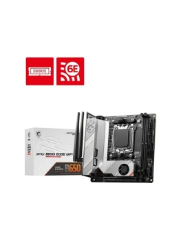 Материнская плата MSI MPG B650I EDGE WIFI, AM5,2DDR5,1PCIEx16,2M.2,4SATA3,1USB 20G,4USB 10G,4USB 5G,2USB2 (010146)