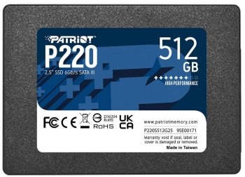 Твердотельный накопитель (SSD) 512 Gb SATA 6Gb/s Patriot P220 <P220S512G25> 2.5"