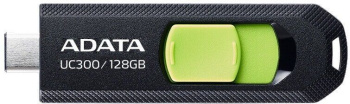 Накопитель USB A-Data 128Gb Type-C UC300 ACHO-UC300-128G-RBK/GN USB3.2 черный/зеленый