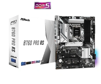 Материнская плата ASRock B760 PRO RS (RTL) LGA1700 <B760> 3xPCI-E HDMI+DP 2.5GbLAN SATA ATX 4DDR5