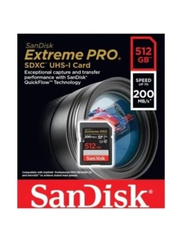 Карта памяти [NEW] SanDisk Extreme PRO <SDSDXXD-512G-GN4IN> SDXC Memory Card 512Gb UHS-I U3 Class10 V30