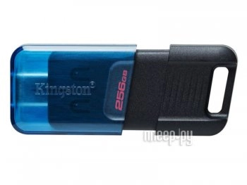 Накопитель USB Kingston 256GB DataTraveler 80 M DT80M (Type-C) USB3.2, черный [DT80M/256GB]