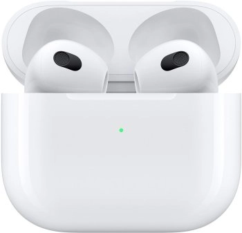 Наушники с микрофоном Apple AirPods 3 A2565,A2564,A2897 белый беспроводные bluetooth в ушной раковине (MPNY3AM/A)