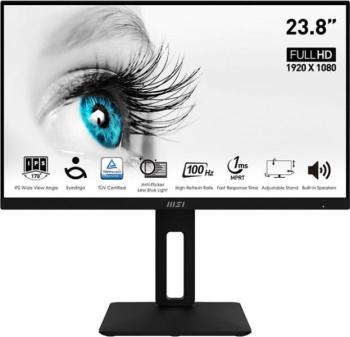 Монитор 23.8" MSI PRO MP242AP <Black> с поворотом экрана (IPS, 100Hz, LCD, 1920x1080, D-Sub, HDMI, DP)