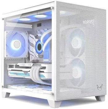 Корпус Minitower Formula Crystal Z5 TG белый без БП mATX 11x120mm 2xUSB2.0 1xUSB3.0 audio bott PSU