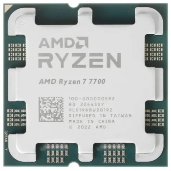 Процессор AMD Ryzen 7 7700 (100-000000592) 3.8GHz/8core/SVGA RADEON/8+32Mb/65W Socket AM5 OEM