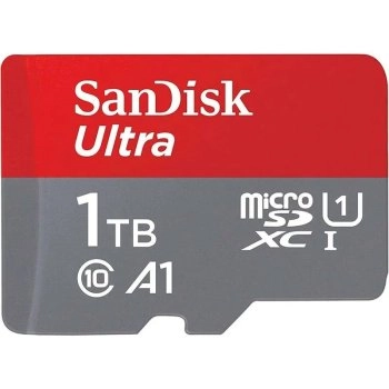 Карта памяти microSD 1TB SanDisk microSDXC Class 10 Ultra (SD адаптер) UHS-I A1 140MB/s