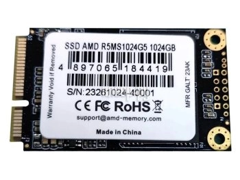 Твердотельный накопитель (SSD) 1 Tb mSATA AMD Radeon R5 <R5MS1024G5>