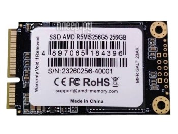 Твердотельный накопитель (SSD) 256 Gb mSATA AMD Radeon R5 <R5MS256G5>