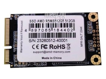 Твердотельный накопитель (SSD) 512 Gb mSATA AMD Radeon R5 <R5MS512G5>