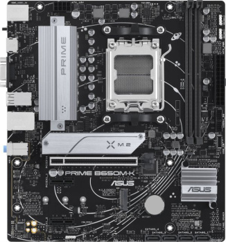 Материнская плата ASUS PRIME B650M-K SocketAM5 AMD B650 2xDDR5 mATX AC`97 8ch(7.1) 2.5Gg RAID+VGA+HDMI